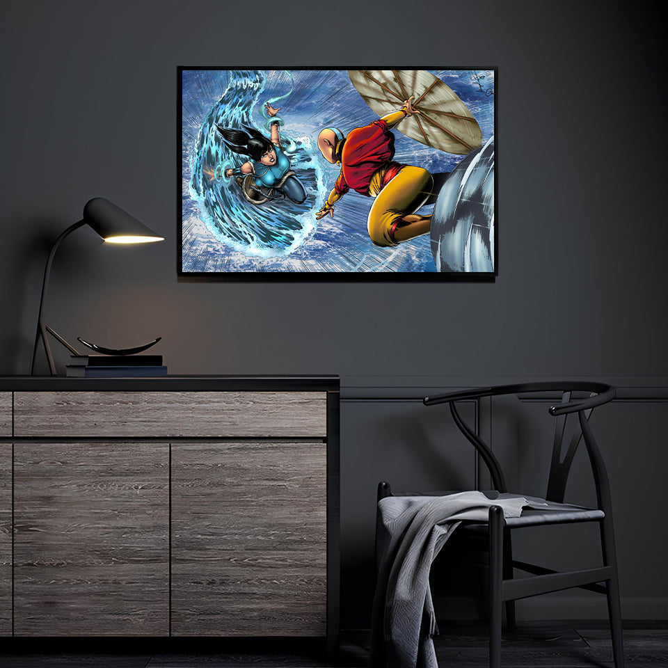 Legend of Korra vs. Aang Wall Art