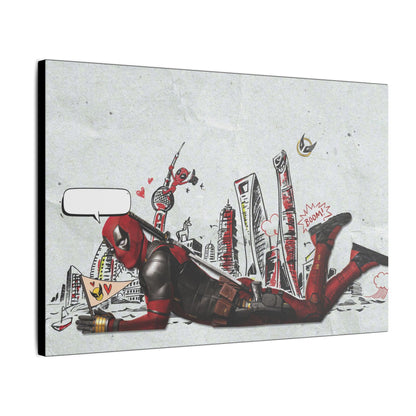 "Deadpool Limited Edition Art Print on premium canvas, acrylic, and metal – front view featuring bold Deadpool design"

