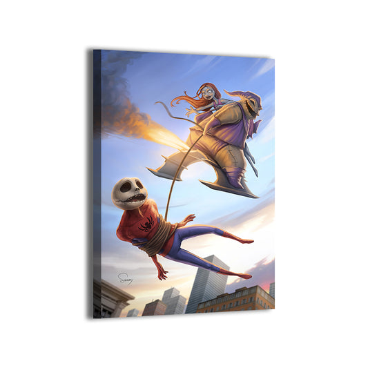 Saving Sally - Jack the pumpkin King Wall Art