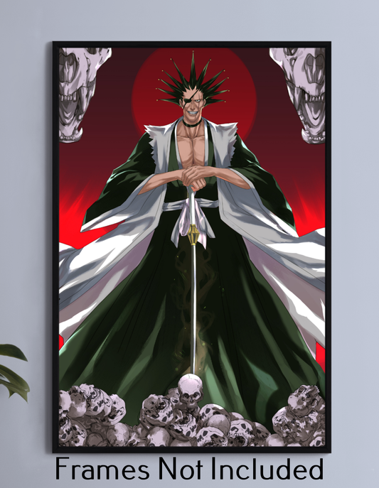 Squad captain Kenpachi Wall Art