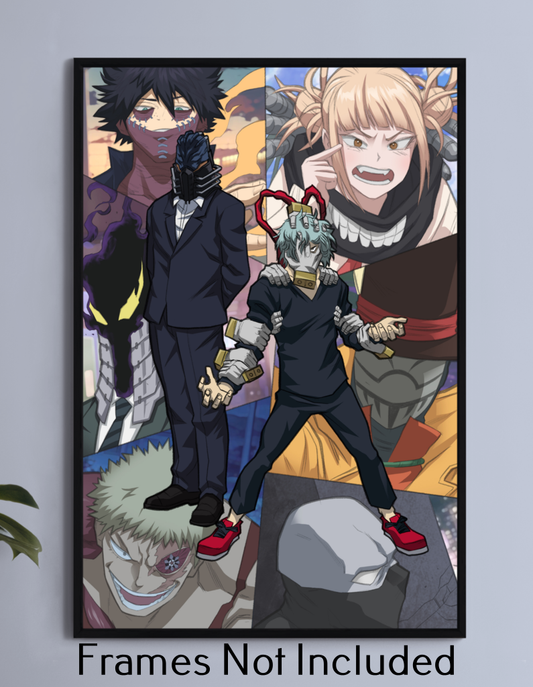 Villains of My Hero Academia Wall Art