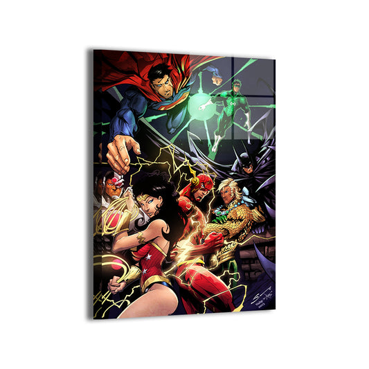 Justice League Assemble Wall Art