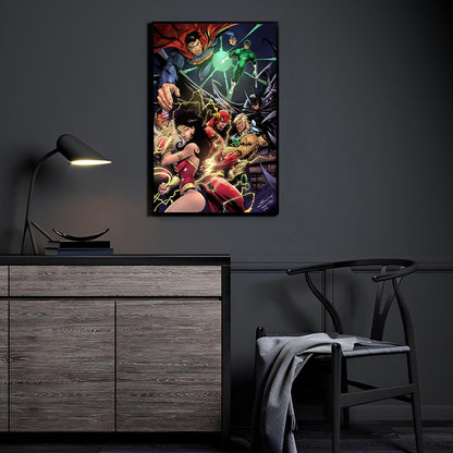 Justice League Assemble Wall Art