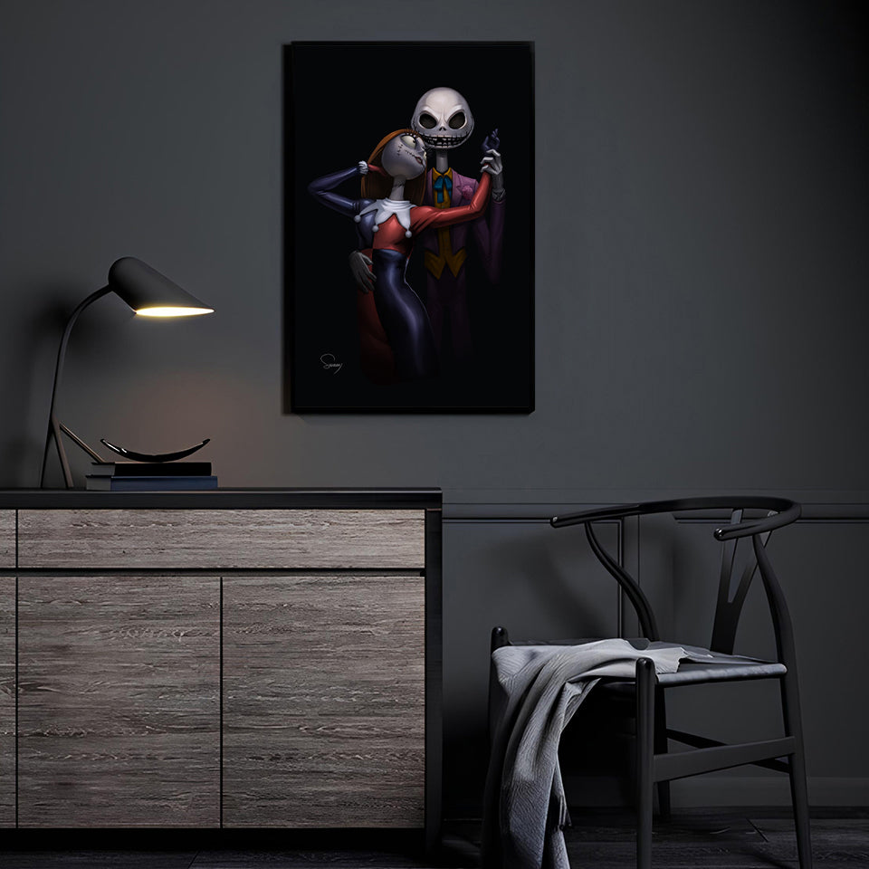 Nightmare Before Christmas Joker Wall Art