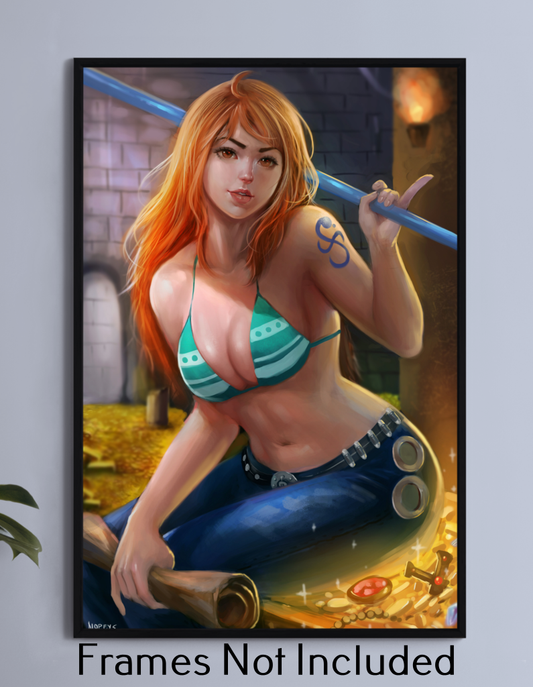 One Piece Nami Wall Art