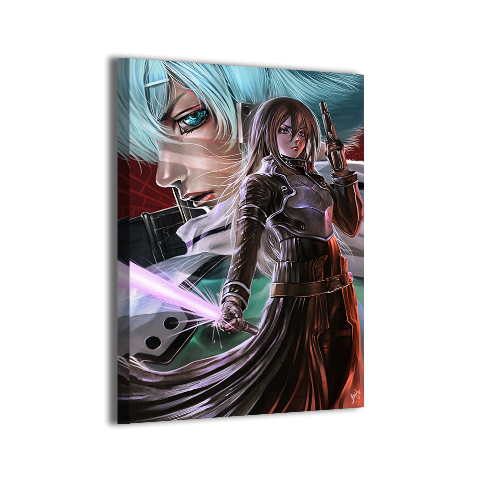 Kirito Sinon Wall Art