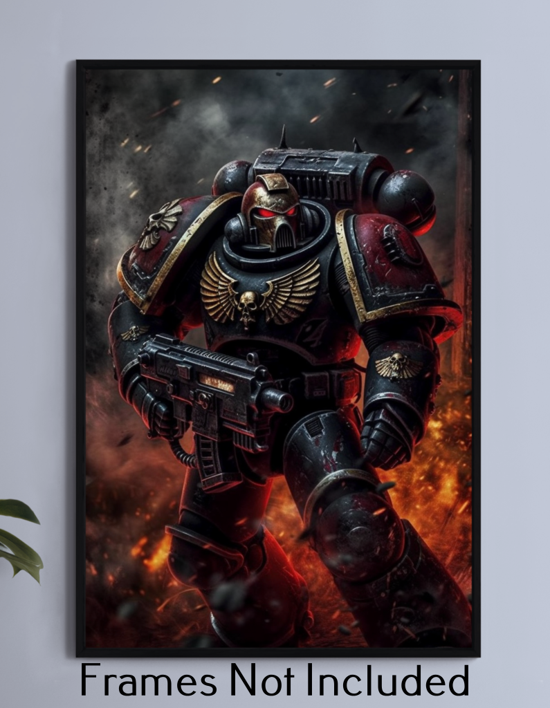 Warhammer 40k Space Marine Wall Art