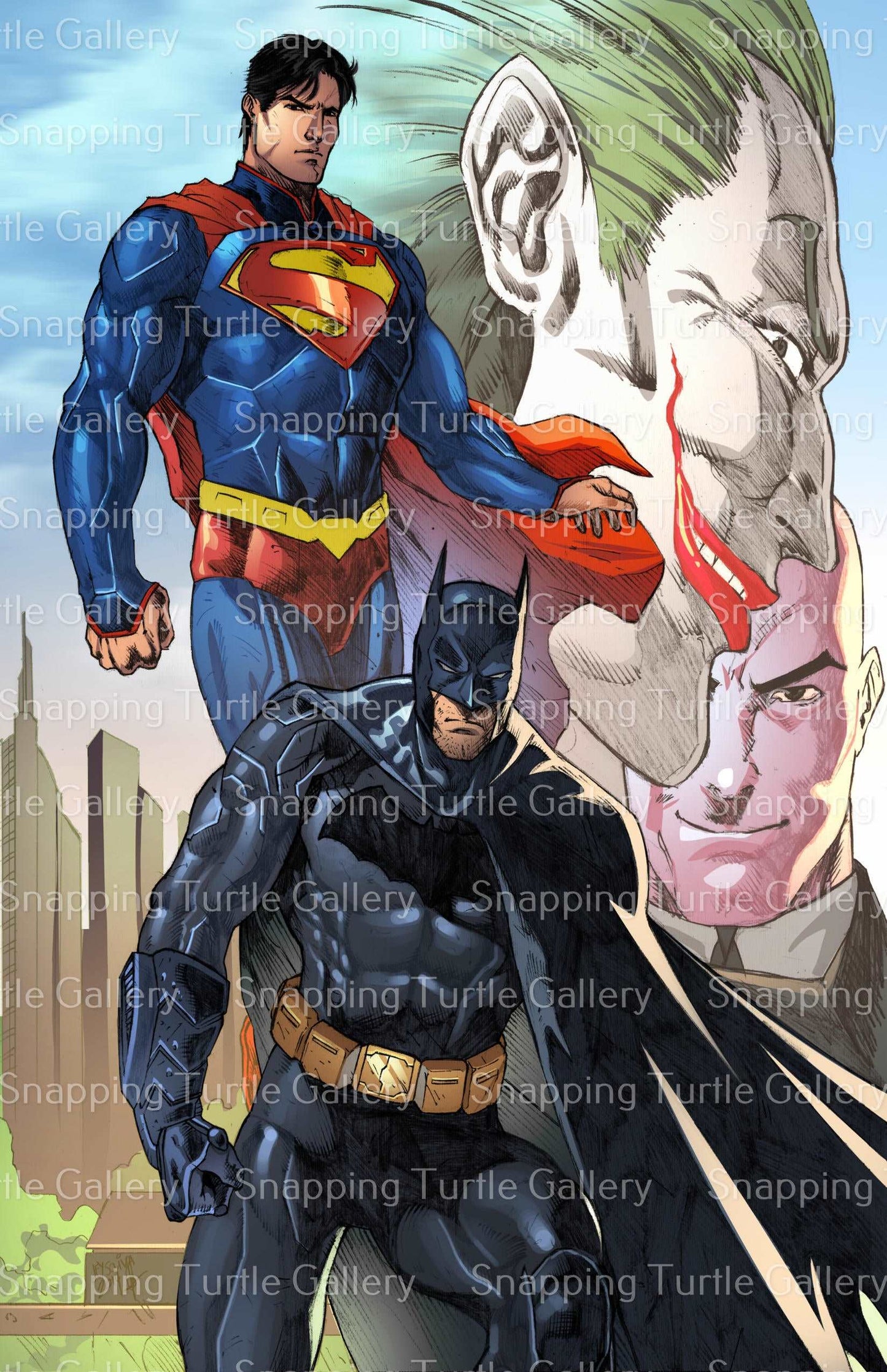 Batman, superman Vs Lex and Joker - Snapping Turtle Gallery