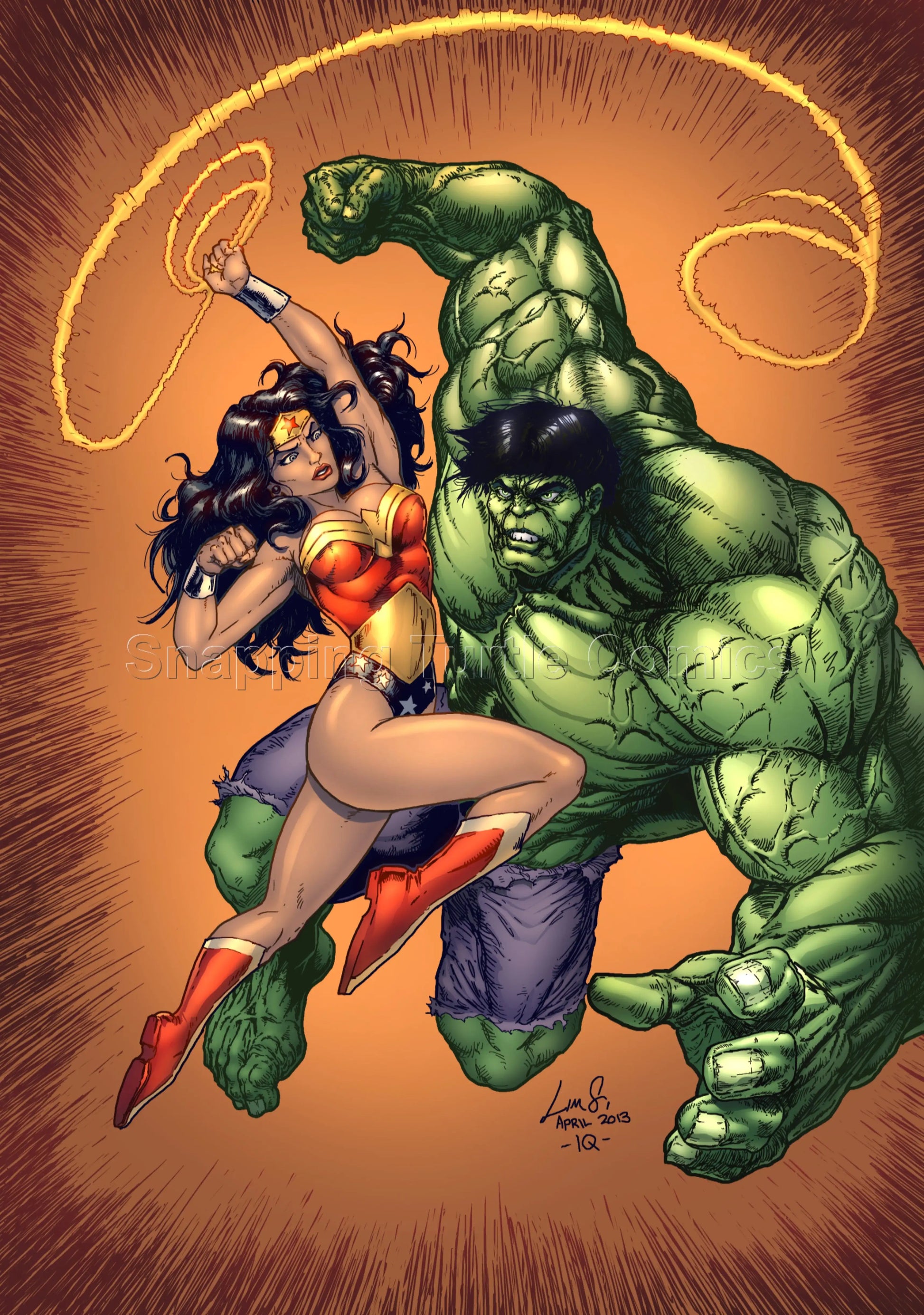 Hulk Vs Wonder Woman - Snapping Turtle Gallery