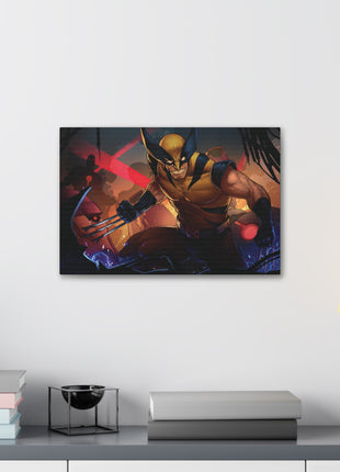Adamantium Onslaught Wall Art | Mutant Hero Inspired | Snapping Turtle Gallery - Snapping Turtle Gallery