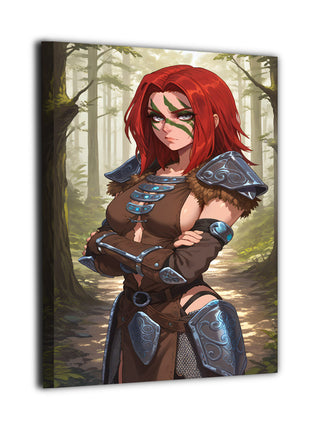 Aela the Huntress Wall Art | Skyrim Fan Art | Snapping Turtle Gallery - Snapping Turtle Gallery