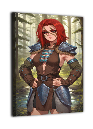 Aela the Huntress Wall Art | Skyrim HD Acrylic, Metal & Canvas Print - Snapping Turtle Gallery