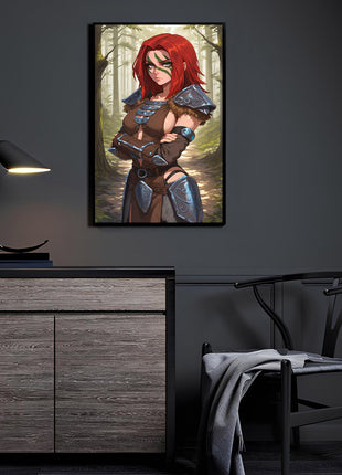 Aela the Huntress Wall Art | Skyrim Fan Art | Snapping Turtle Gallery - Snapping Turtle Gallery