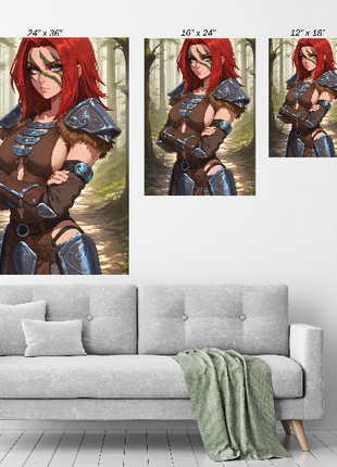 Aela the Huntress Wall Art | Skyrim Fan Art | Snapping Turtle Gallery - Snapping Turtle Gallery