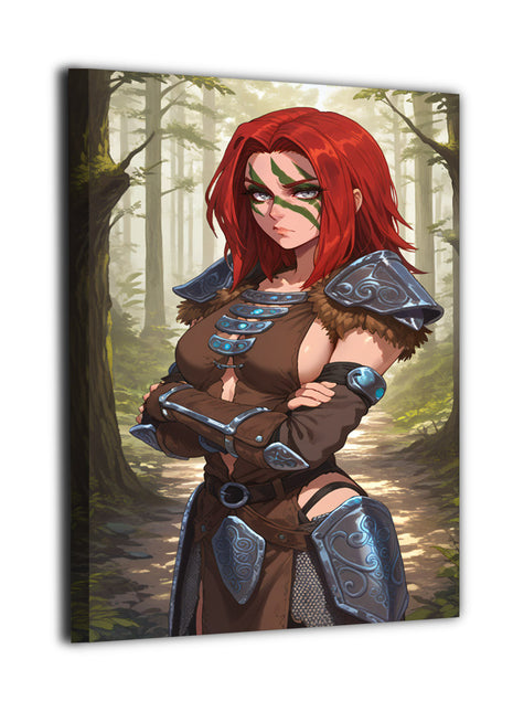 Forest Sentinel Wall Art 24x36 Canvas Print – Epic Archer Fantasy Artwork
