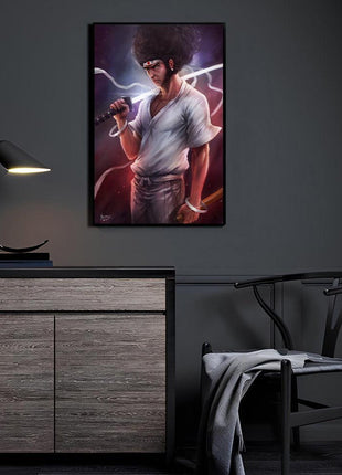 Afro Samurai Wall Art | Anime Ultra-HD Acrylic, Metal & Canvas Print - Snapping Turtle Gallery