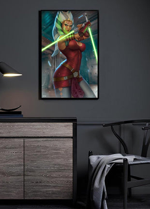 Ahsoka Tano Wall Art | Star Wars Acrylic, Metal & Canvas - Snapping Turtle Gallery