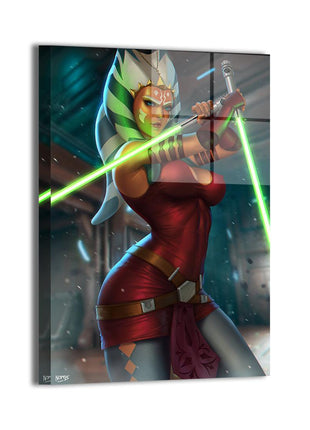 Ahsoka Tano Wall Art | Star Wars Acrylic, Metal & Canvas - Snapping Turtle Gallery