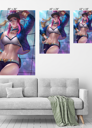 Akali Wall Art | League of Legends Ultra-HD Acrylic, Metal & Canvas Print - Snapping Turtle Gallery