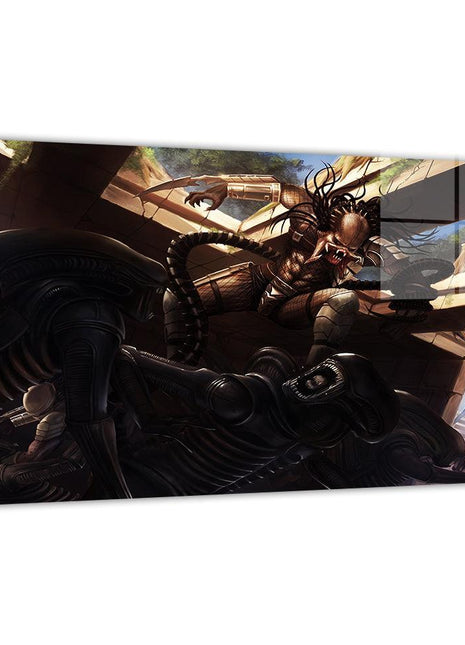 Aliens vs Predator Wall Art | Sci-Fi Fan Art | Snapping Turtle Gallery - Snapping Turtle Gallery