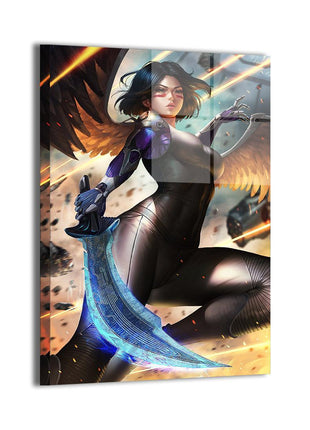 Alita Wall Art | Battle Angel Alita Acrylic, Metal & Canvas Print - Snapping Turtle Gallery