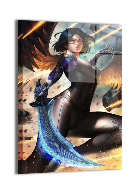 Alita Wall Art | Battle Angel Alita Acrylic, Metal & Canvas Print - Snapping Turtle Gallery