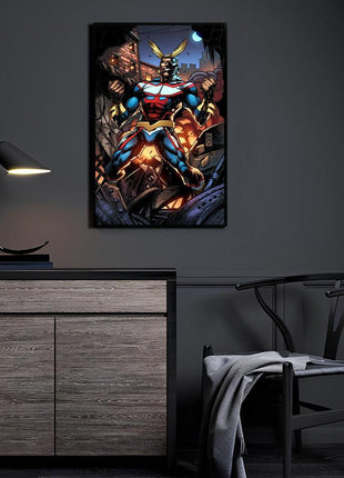 All Might Wall Art | My Hero Academia HD Acrylic, Metal & Canvas Print - Snapping Turtle Gallery
