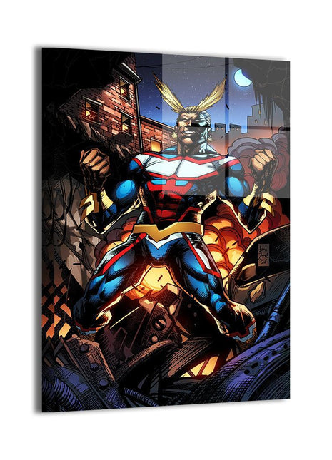 All Might Wall Art | My Hero Academia HD Acrylic, Metal & Canvas Print - Snapping Turtle Gallery