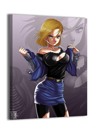 Android 18 Wall Art | Dragon Ball Fan Art | Snapping Turtle Gallery - Snapping Turtle Gallery