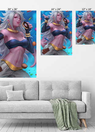 Android 21 Wall Art | Dragon Ball HD Acrylic, Metal & Canvas Print - Snapping Turtle Gallery