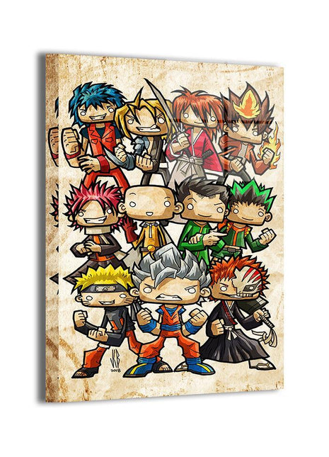 Anime Crossover Wall Art | Anime Brawler Squad | Snapping Turtle Gallery [variant_option1] Print, Premium Wall Art by Snapping Turtle Gallery