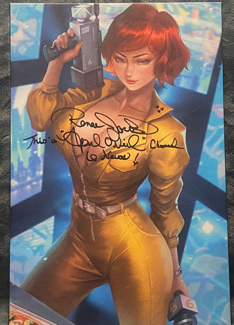 April O'Neil Signed Wall Art | TMNT Renae Jacobs Metal Print - Snapping Turtle Gallery
