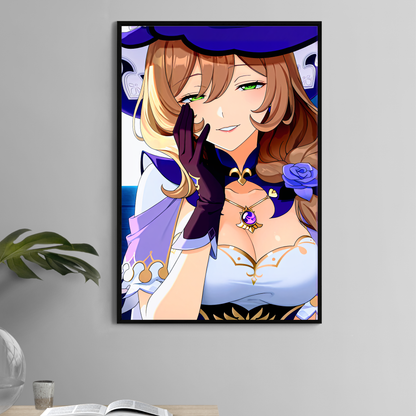 Arcane Bond Wall Art Poster Print – Lisa & Ganyu by Glavakolhoza