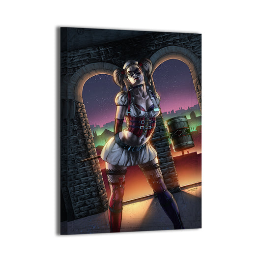 Arkham Siren Wall Art Canvas Print – Harley Quinn Arkham Asylum by Geebo Vigonte and Nestor Redulla Jr.