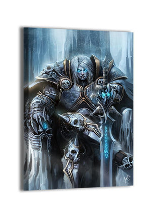 Arthas Lich King Art | Acrylic, Metal & Canvas - Snapping Turtle Gallery