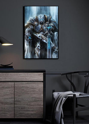 Arthas Lich King Art | Acrylic, Metal & Canvas - Snapping Turtle Gallery