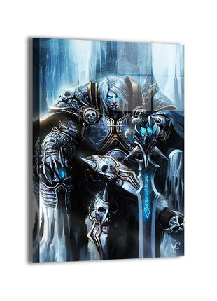 Arthas Lich King Art | Acrylic, Metal & Canvas - Snapping Turtle Gallery