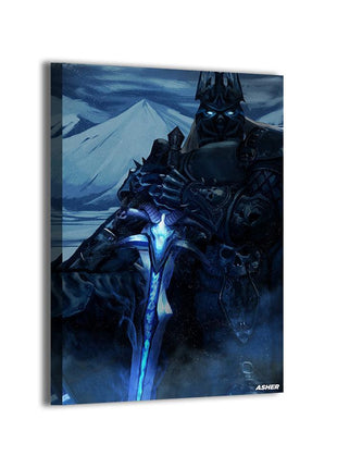 Arthas the Lich King Wall Art | World of Warcraft Fan Art | Snapping Turtle Gallery [variant_option1] Print, Premium Wall Art by Snapping Turtle Gallery