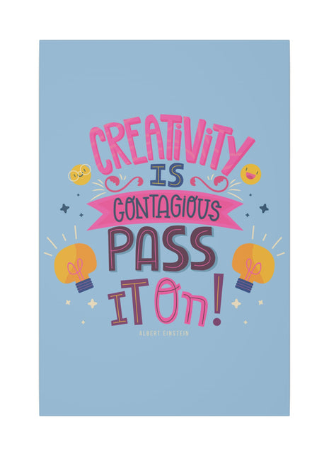 Creativity Is Contagious Wall Art | Motivational Quote Acrylic, Metal & Canvas - Snapping Turtle Gallery