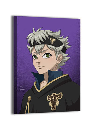 Asta Wall Art | Black Clover Acrylic, Metal & Canvas Print - Snapping Turtle Gallery