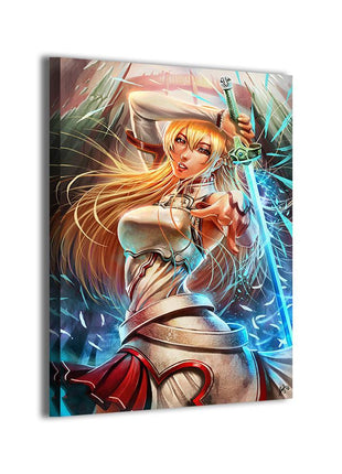 Asuna Yuuki Art | Acrylic, Metal & Canvas - Snapping Turtle Gallery