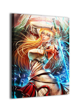 Asuna Yuuki Art | Acrylic, Metal & Canvas - Snapping Turtle Gallery