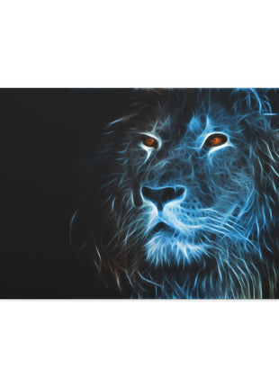 Lion Art | Acrylic, Metal & Canvas - Snapping Turtle Gallery