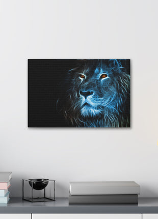 Lion Art | Acrylic, Metal & Canvas - Snapping Turtle Gallery