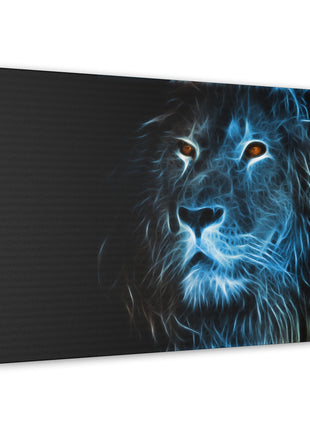Lion Art | Acrylic, Metal & Canvas - Snapping Turtle Gallery
