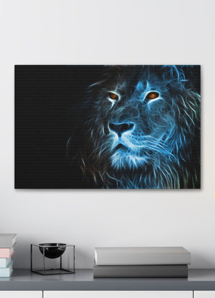 Lion Art | Acrylic, Metal & Canvas - Snapping Turtle Gallery