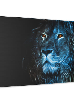 Lion Art | Acrylic, Metal & Canvas - Snapping Turtle Gallery