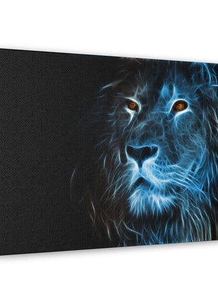 Lion Art | Acrylic, Metal & Canvas - Snapping Turtle Gallery
