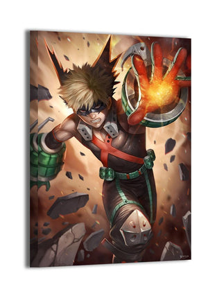 Bakugo Wall Art | My Hero Academia HD Acrylic, Metal & Canvas Print - Snapping Turtle Gallery