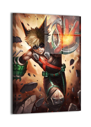 Bakugo Wall Art | My Hero Academia HD Acrylic, Metal & Canvas Print - Snapping Turtle Gallery